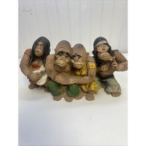 Rare VTG‎ 1970 Universal Statuary Corp Hippie Apes #127 V. Kendrick